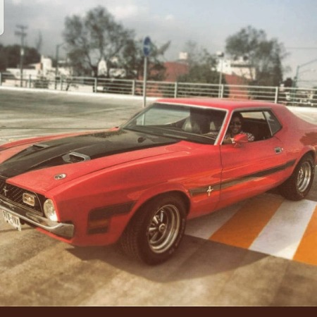 Carlos Speitzer red Mustang Ford 1971.